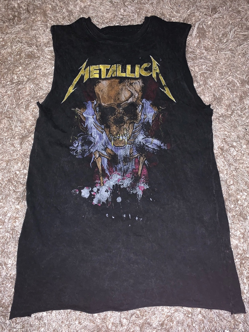 Metallica Graphic Muscle Tee - Black/Weathered size M NWOT